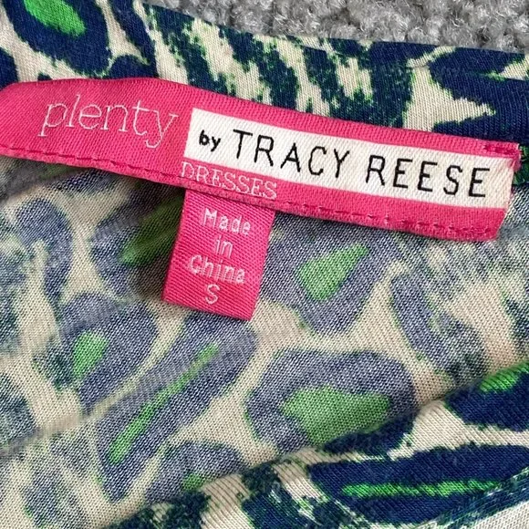 ♥ Plenty by Tracy Reese Sleeveless Cheetah Print Dress in Blue/Green SMALL   - H - Picture 7 of 8